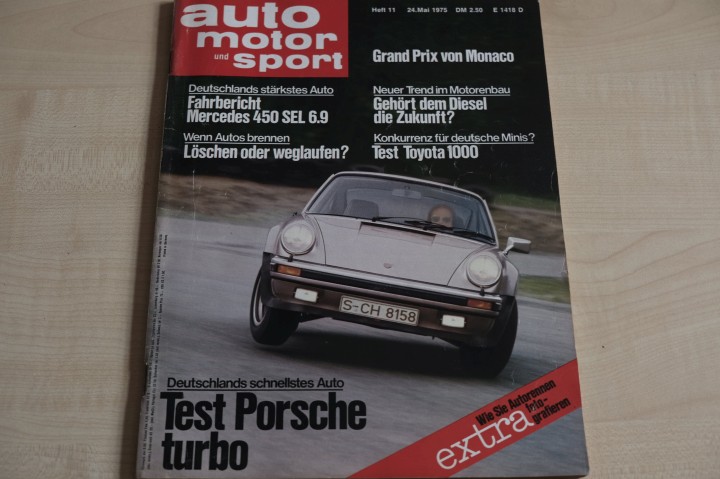 Deckblatt Auto Motor und Sport (11/1975)